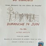 Affiche des portes ouvertes du vignoble de Kerjuhel à Questembert en juin 2026