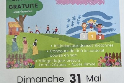 Olympiadennoù Ar Vro 2026 à Noyal-Muzillac : jeux et animations bretonnes 1 Affiche des Olympiadennoù Ar Vro 2026 à Noyal-Muzillac avec jeux bretons et animations familiales