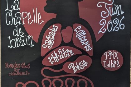 Le Tour du Ventre 2026 à La Chapelle-de-Brain : théâtre participatif et créations collectives les 5 et 6 juin 8 Affiche du Tour du Ventre 2026 à La Chapelle-de-Brain avec spectacles, théâtre participatif et créations collectives