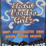 Electrik Voodoo Girlz #1 : festival rock et électro à Malansac 3 Affiche du festival Electrik Voodoo Girlz #1 à Malansac le 25 juillet 2026 avec concerts rock, rap et électro.