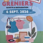Affiche du vide-greniers de Berric organisé le 6 septembre 2026 dans le centre-bourg avec restauration et buvette.