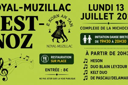 Fest-noz à Noyal-Muzillac – 13 juillet 2026 1 13 juillet 2026 fest noz noyal muzillac facebook